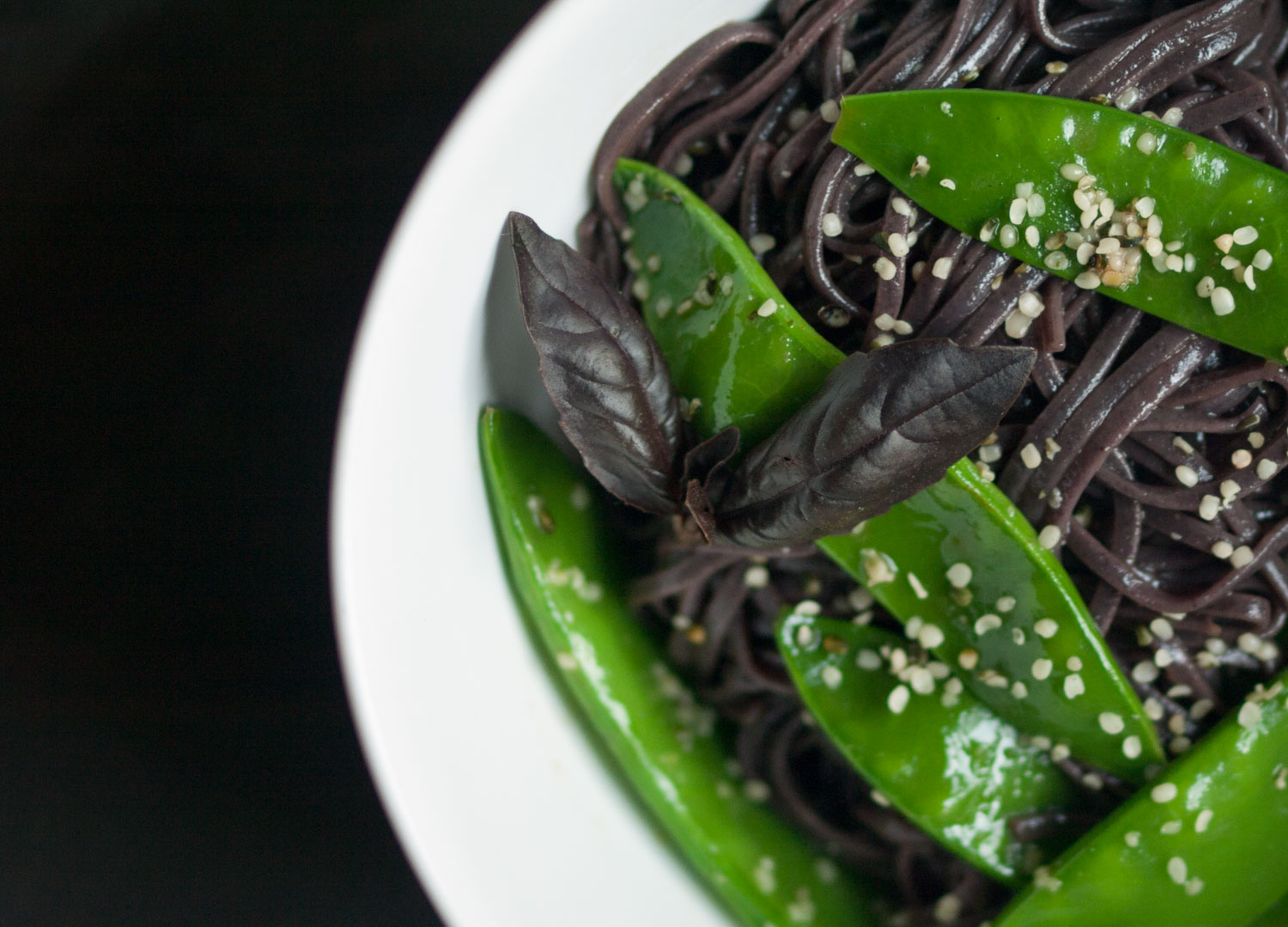 Cold Noodles with Snap Peas